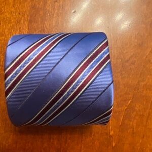 Tie Silk Ermenegildo Zegna Blue Striped